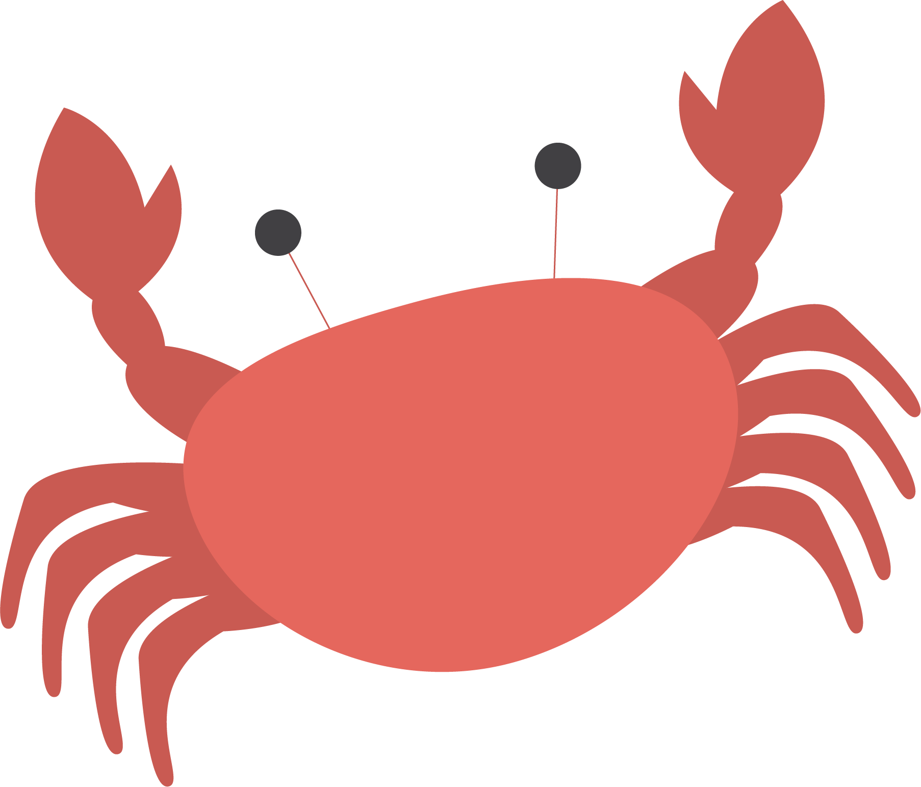 Crab Clip Art - Crab Vector Png (1806x1544)