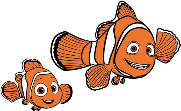 Nemo Clip Art - Marlin Drawing Finding Nemo (600x371)