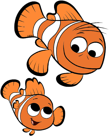 Nemo Marlin Cliparts - Marlin Finding Dory Png (390x483)