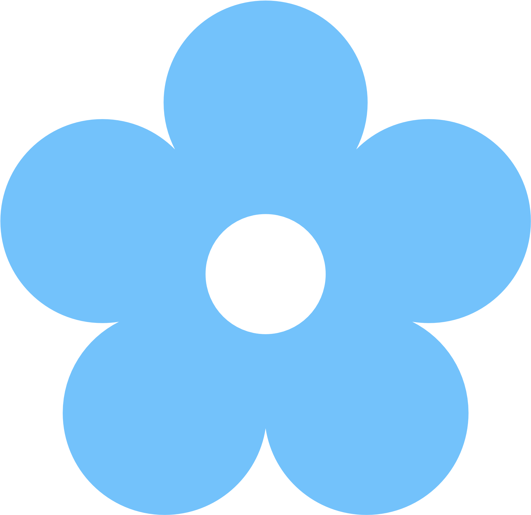 Blue Flower Clipart - Blue Flower Clipart (1969x1952)