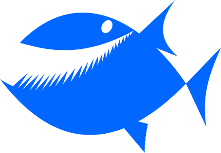 Image For Fish Toothy Blue Animal Clip Art - Restaurant Danilo (454x316)