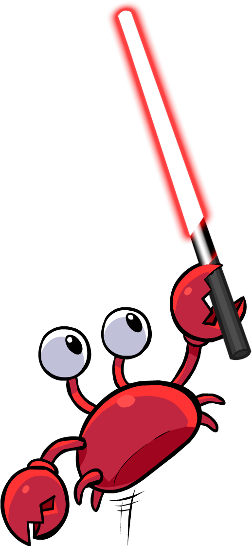 Crab Clipart Klutzy - Fundo Do Mar Caranguejo (562x1143)