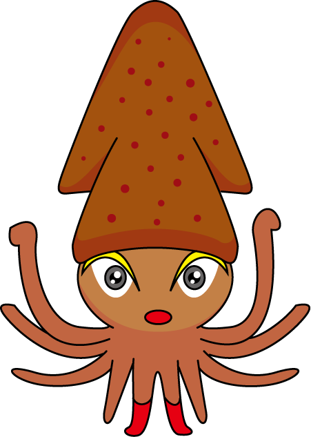 Squid Clipart Free Images 2 Image - Clip Art (451x633)