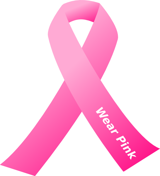 Homey Pink Breast Cancer Ribbon Clip Art Awareness - Homey Pink Breast Cancer Ribbon Clip Art Awareness (546x599)