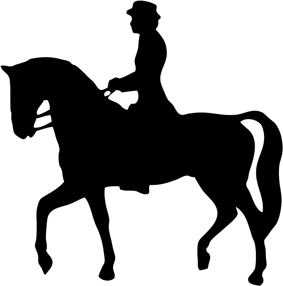 Images For Jumping Horse Clip Art Free - Man On Horse Silhouette (1004x983)