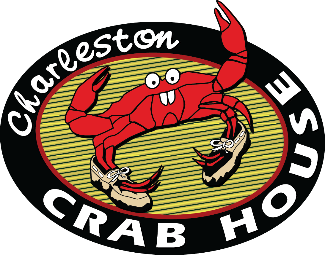 Crab Clipart Party - Charleston Crab House Logo (1093x860)