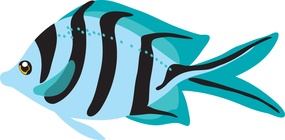 Marine Fish Clipart Ocean Fish - Ocean Fish Clipart (957x473)