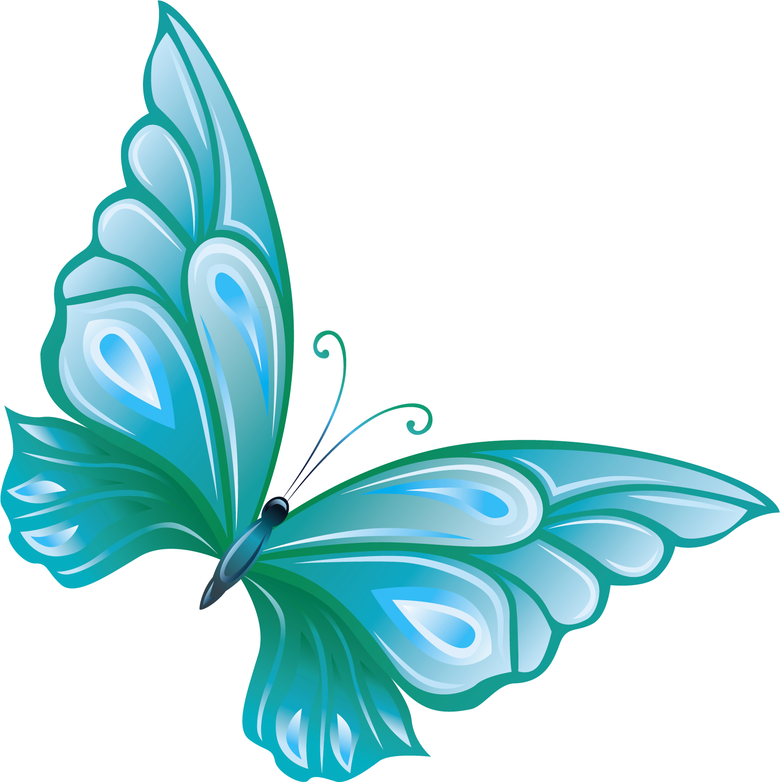 Butterflies Butterfly Clipart Transparent Background - Butterfly Clipart Transparent Background (1721x1776)