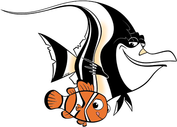Finding Nemo Clip Art Images - Finding Nemo Gill Cartoon (600x436)