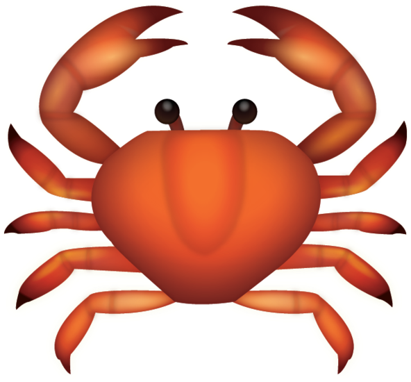 Crab Iphone Emoji Jpg - Emoticone Crabe (600x559) .