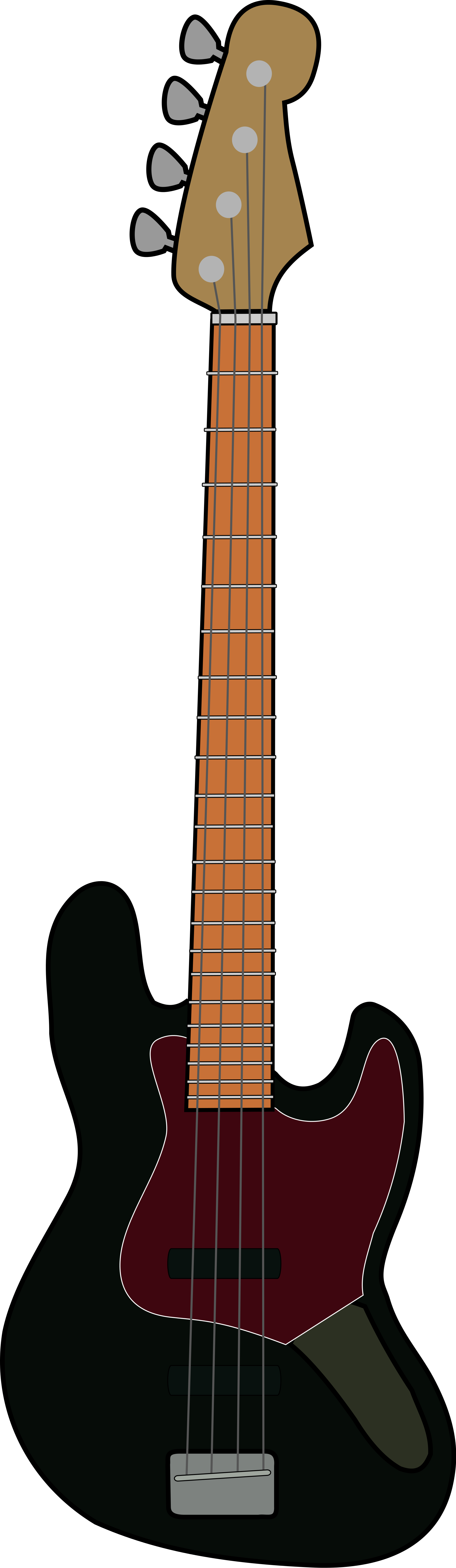Fender Jazz Bass Clipart I2clipart Royalty Free Public - Bass Guitar Clip Art (2000x6876)