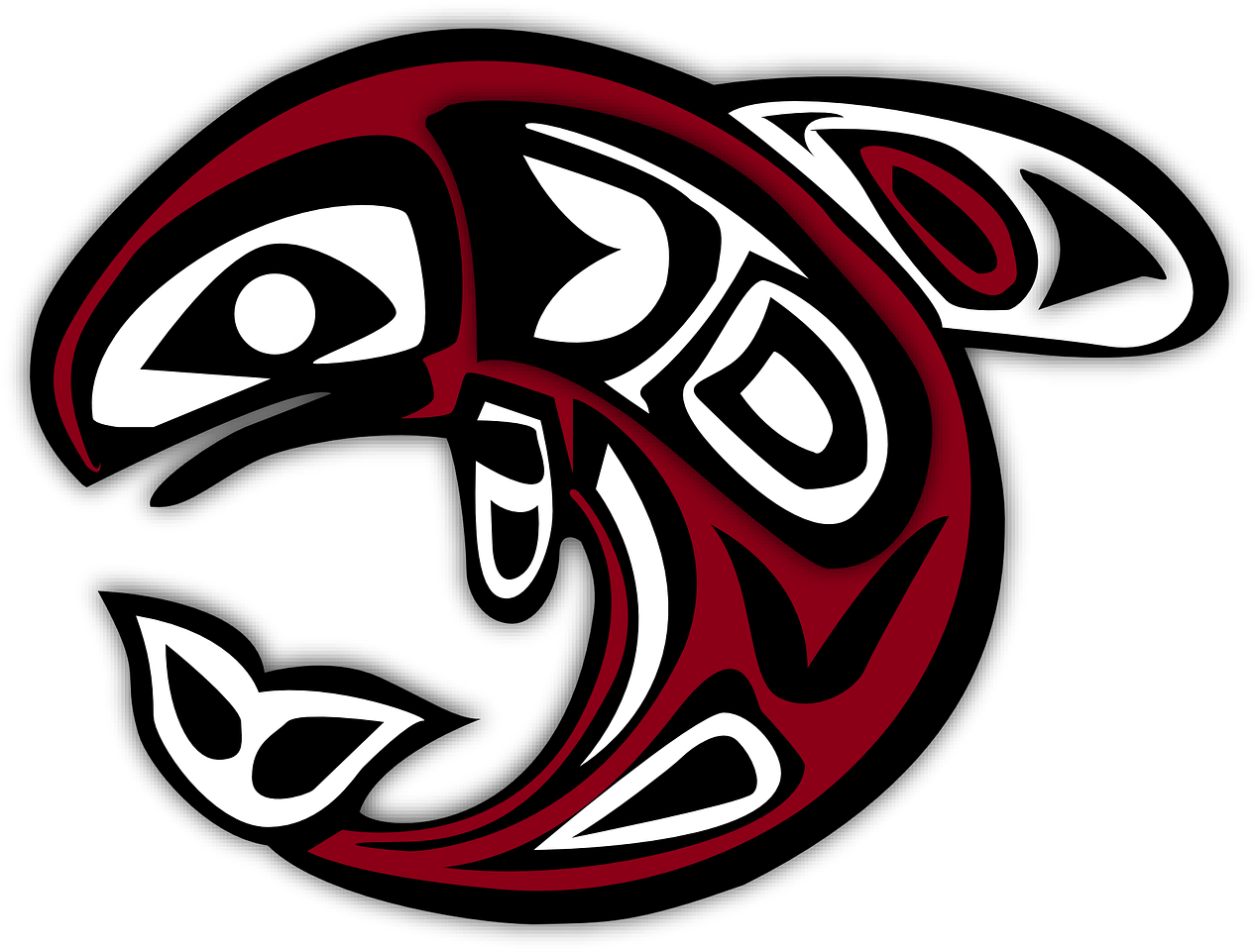 The Coming Of The Salmon - Native American Salmon Symbol (1280x974)