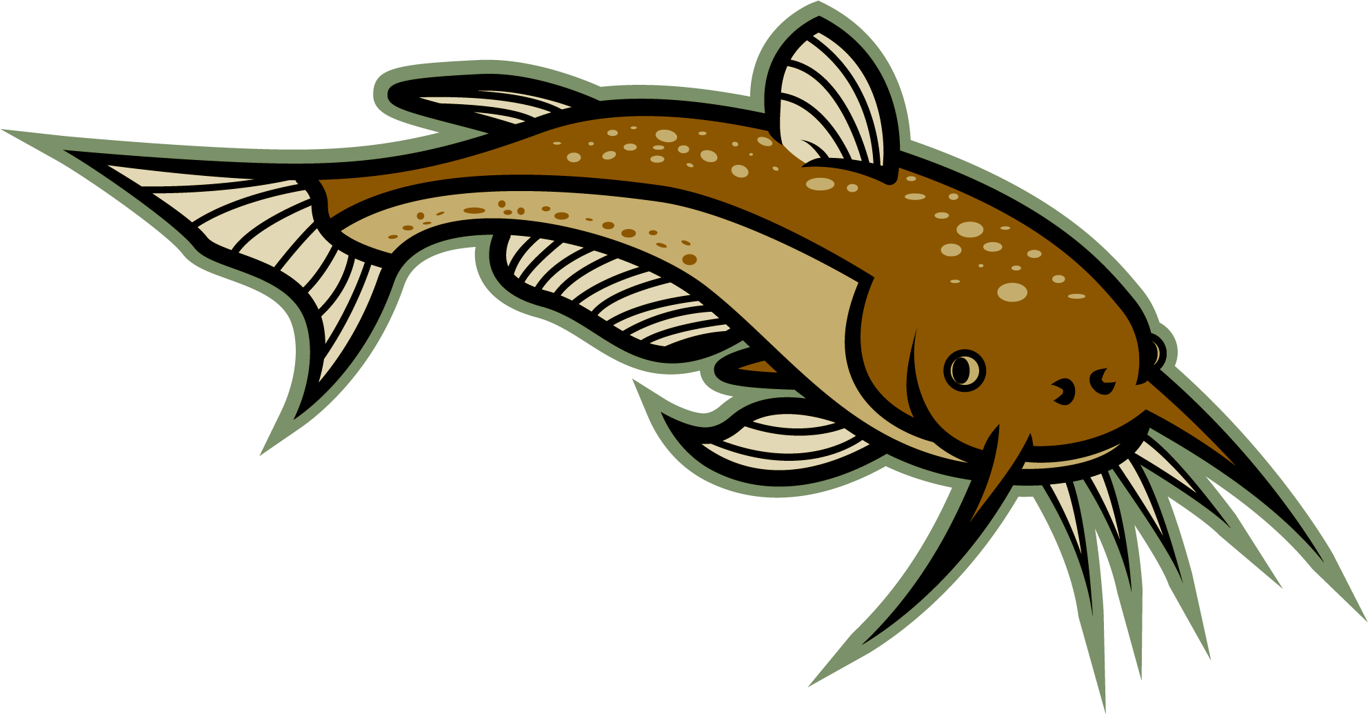 Catfish Cartoon Clipart - Catfish Clipart Png (2000x2000)