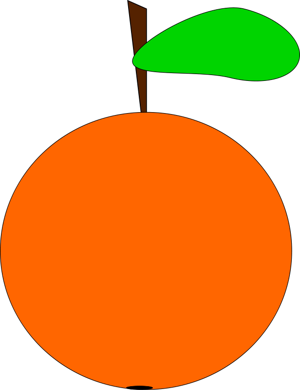 Free Vector Orange Clip Art - 5 Oranges Clipart (958x1243)
