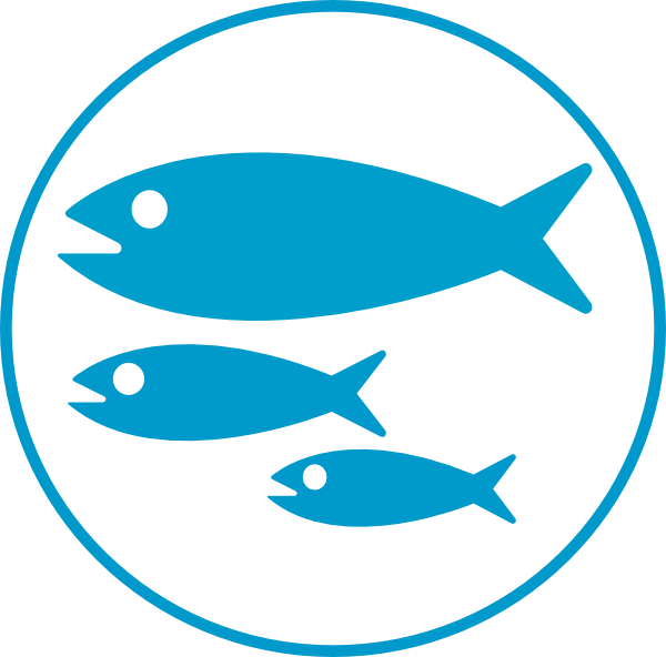 Fish Clip Art At Clker - Fish Clipart Blue (600x592)