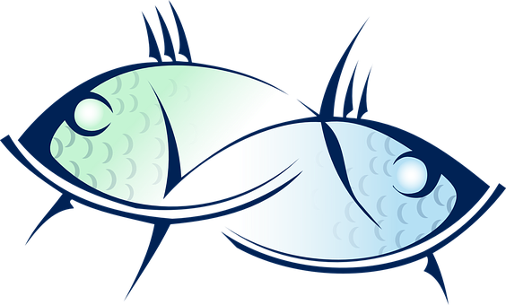 Pisces Fish Animal Sea Life Signs Of The Z - กราฟฟิก รูป ปลา (564x340)