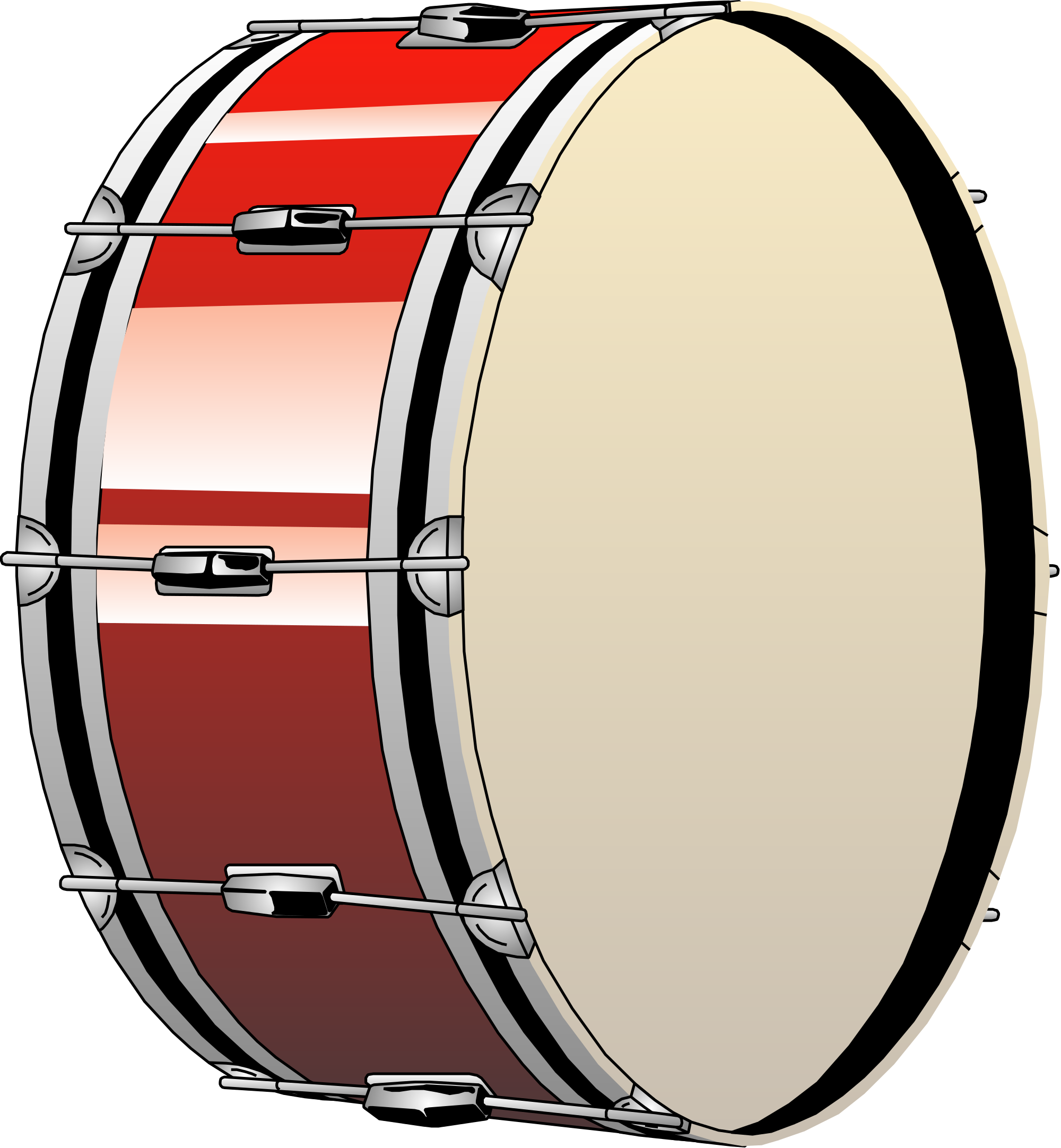 Datei - Bass Drum - Svg - Bass Drum Musical Instrument (2000x2165)