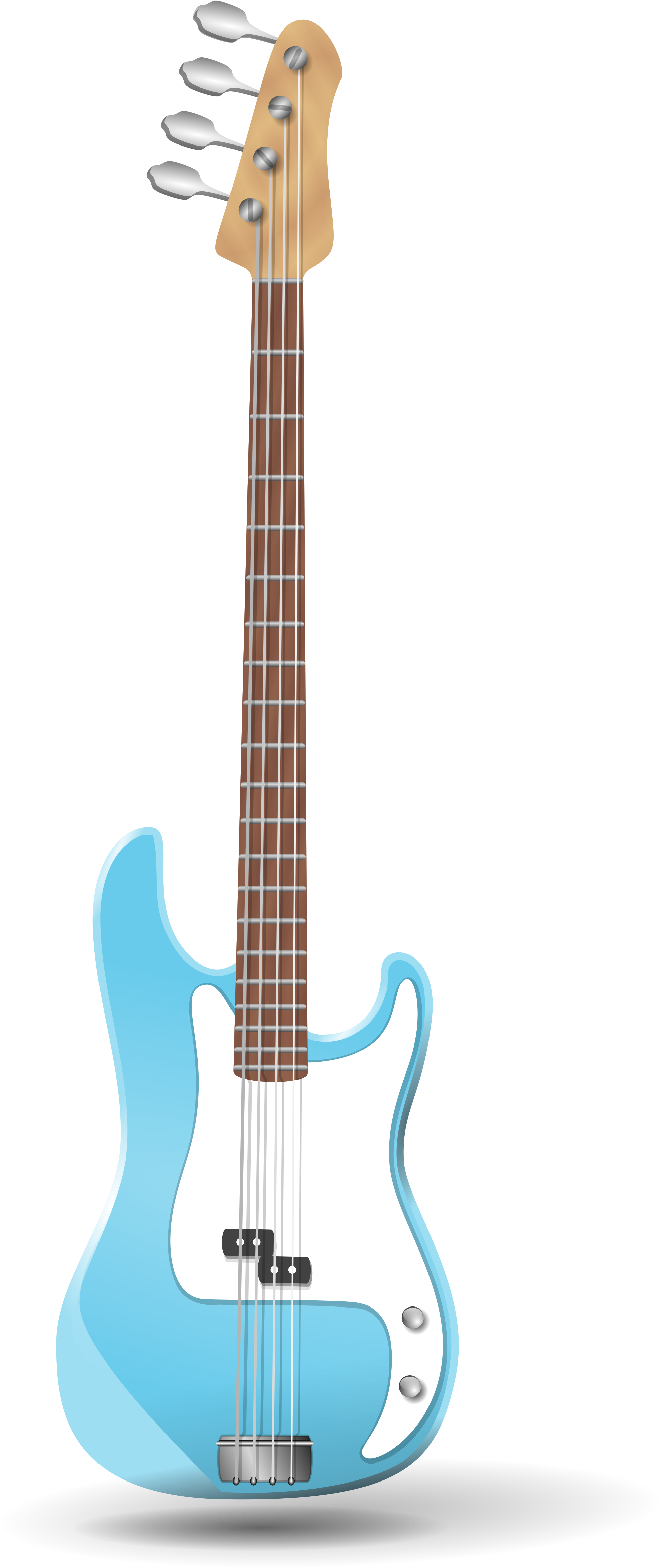 Open - Bass Guitar Clip Art (2000x4800)