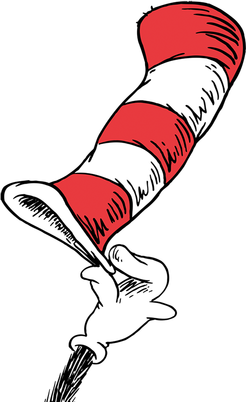 Dr Seuss Fish Clip Art - Cat In The Hat's Hat (494x800)