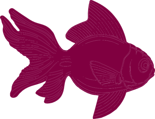Burgundy Fish Clipart Clip Art At Clker - Clip Art (600x460)