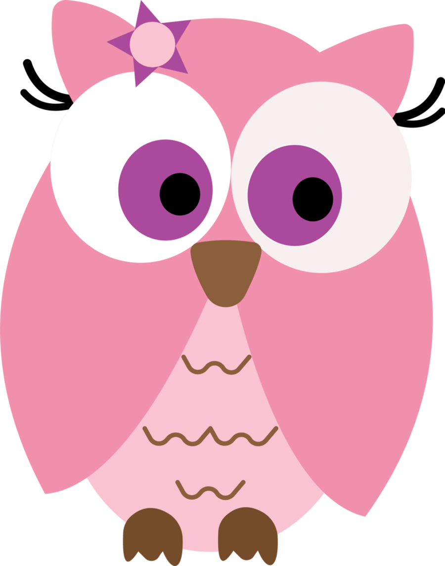 Cute Pink Owl Clipart - Owl Pink (900x1144)