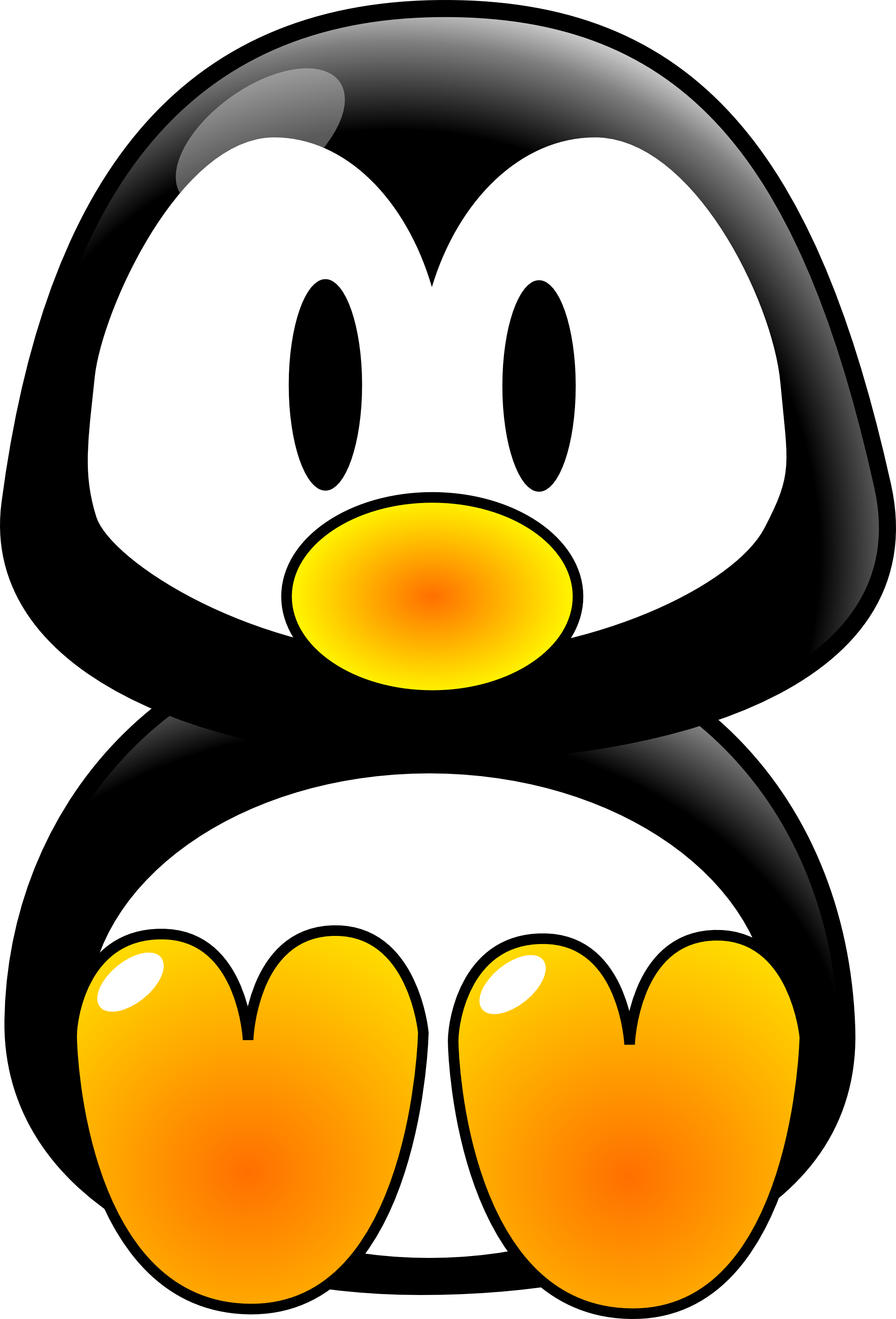Clip Art Chovynz Baby Tux Linux Scallywag March Clipart - Penguin Clip Art (1979x2913)