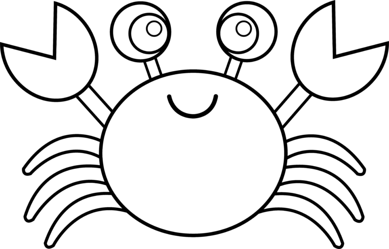 Crab Black And White Blue Crab Clipart Black And White - Crab Black And White (768x493)