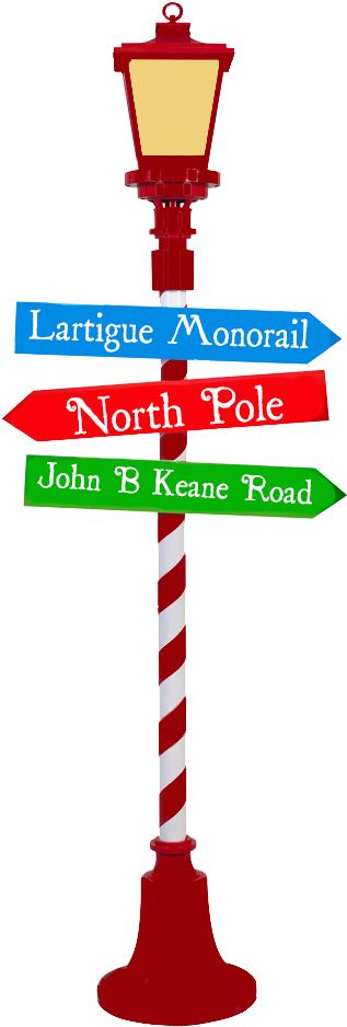 Listowel North Pole Express - North Pole Sign Transparent (357x937)