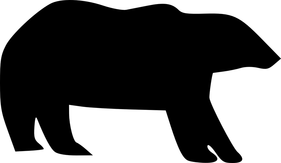 8 Best Photos Of Polar Bear Silhouette Clipart - Bear Icon (960x559)