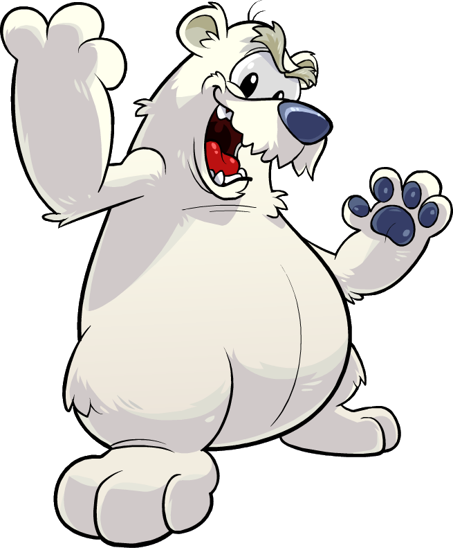 Polar Bear Clipart Download - Cartoon Polar Bear Png (655x791)