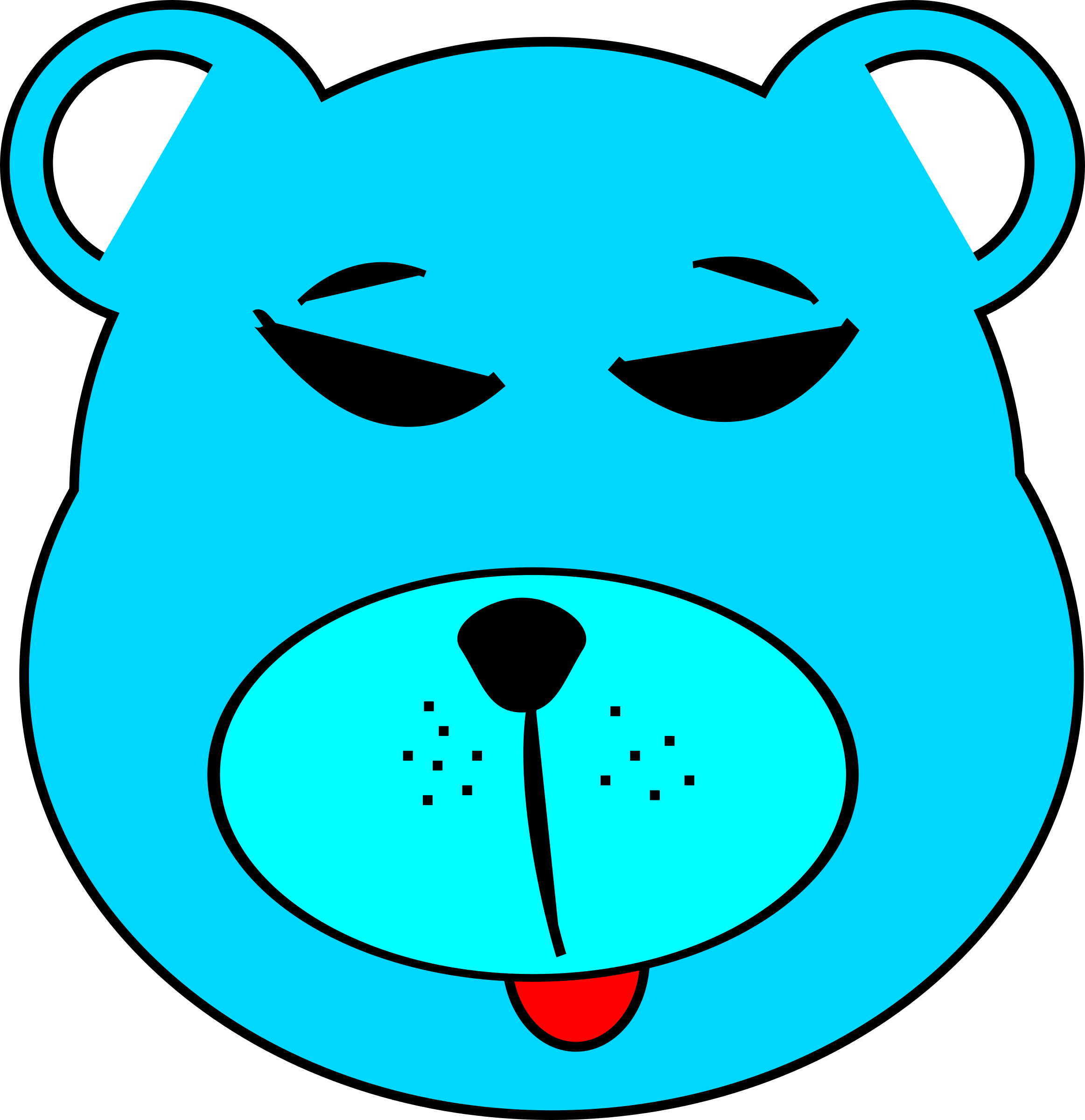 Blue Teddy Bear Clipart - House Clip Art (2325x2400)