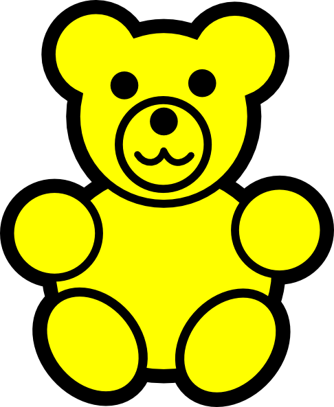Teddy Bear Coloring Page (486x593)