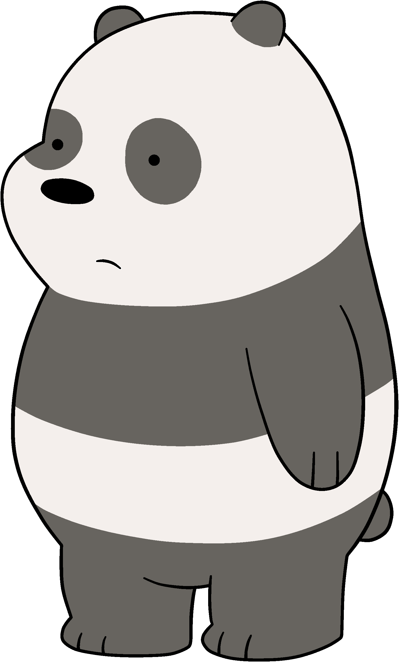 Cub Pan-pan - Panda From We Bare Bears (1591x2640)