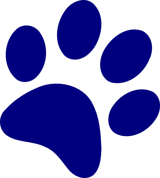 Paw Print Clip Art - Bobcat Paw Print (534x595)