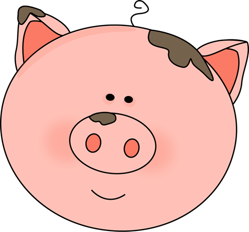Cartoon Pig Face - Cute Pig Cartoon Face (500x466)