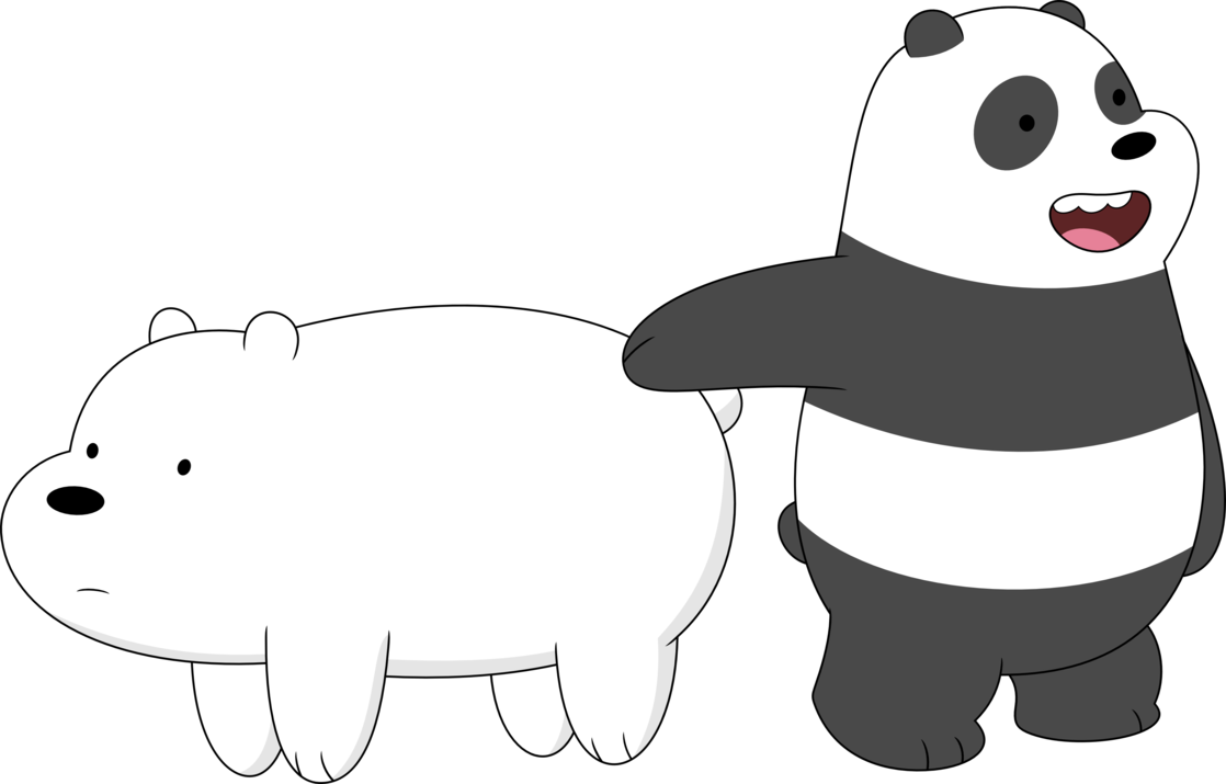 Who Wants To Ride The Polar Bear By Porygon2z - We Bare Bears Free Vector (1118x715)