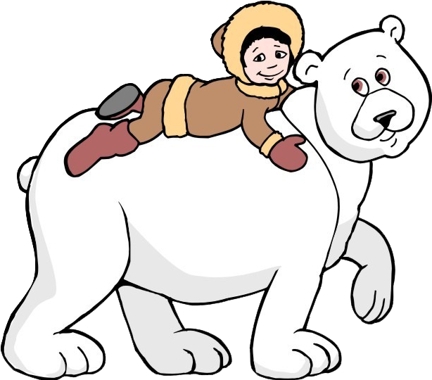 Polar Bear North Pole Snow Bear Clip Art - Polar Bear North Pole Snow Bear Clip Art (613x571)