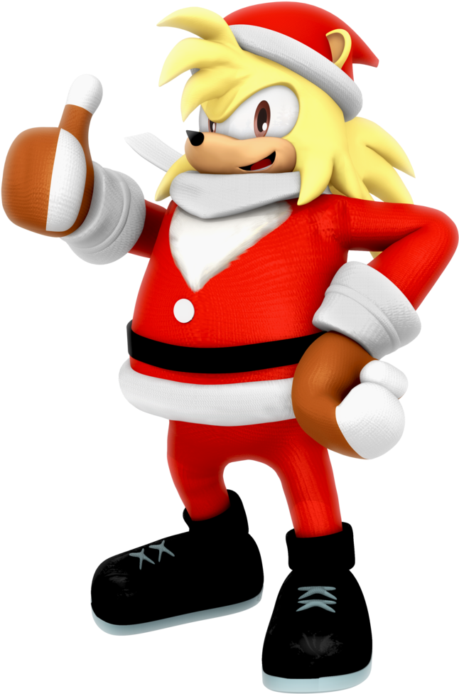 Bark The Polar Bear Santa Outfit Render By Nibroc-rock - Cartoon (1024x1024)