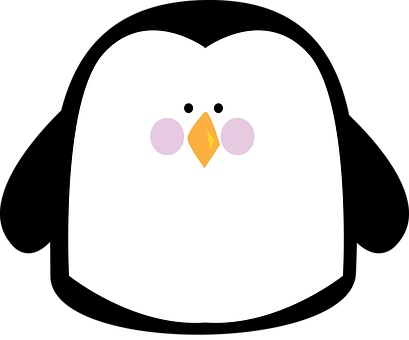 Animal Animals Arctic Penguin Simple Anima - Simple Clipart Animals (409x340)
