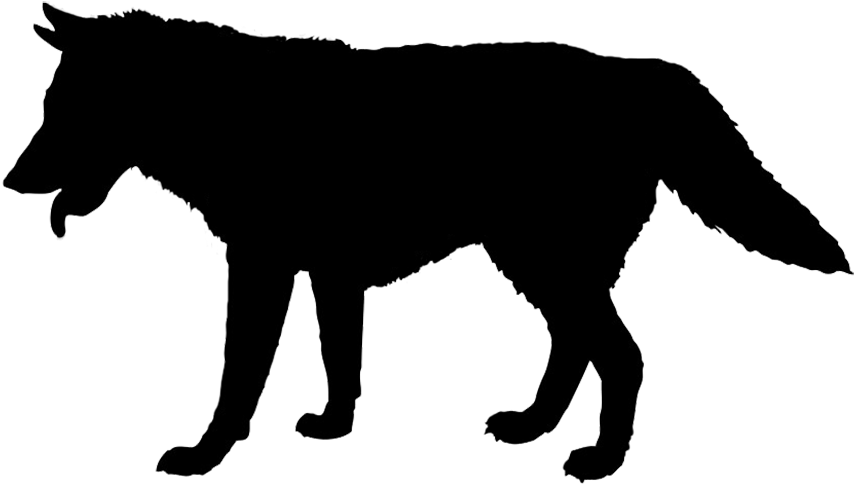 Animal Silhouette, Silhouette Clip Art - Info On Coywolf (886x510)