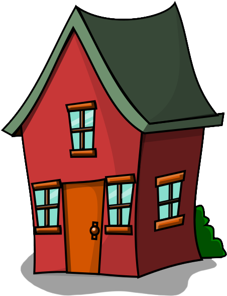 Clipart House - Cartoon House Transparent (480x640)