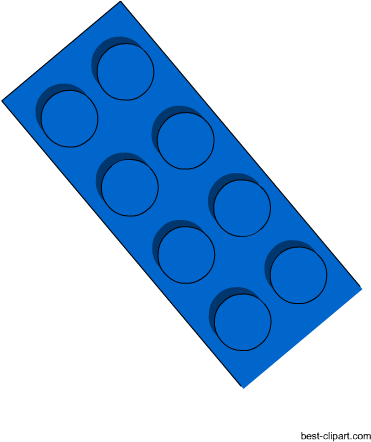 Big Blue Lego Brick Png Clip Art - Clip Art (450x450)