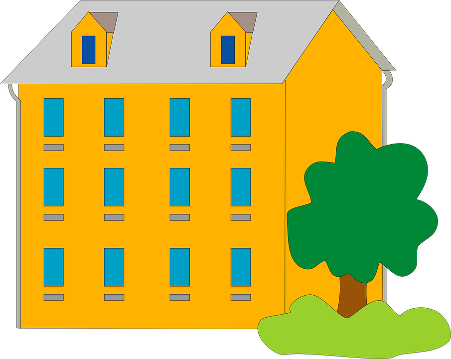 Orange - Apartment Clipart (905x720)