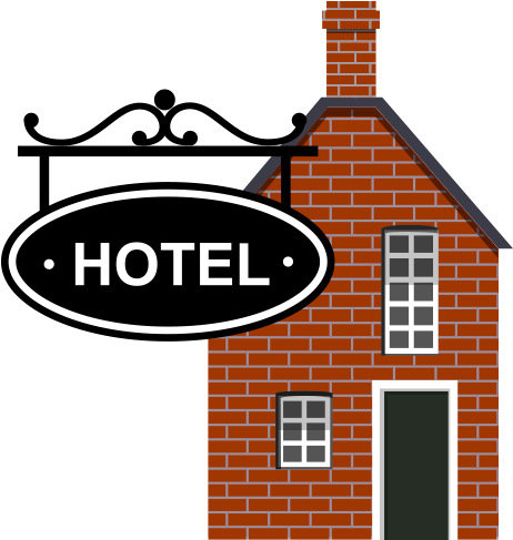 Uk Hotels - Hotel Building Clipart (500x500)