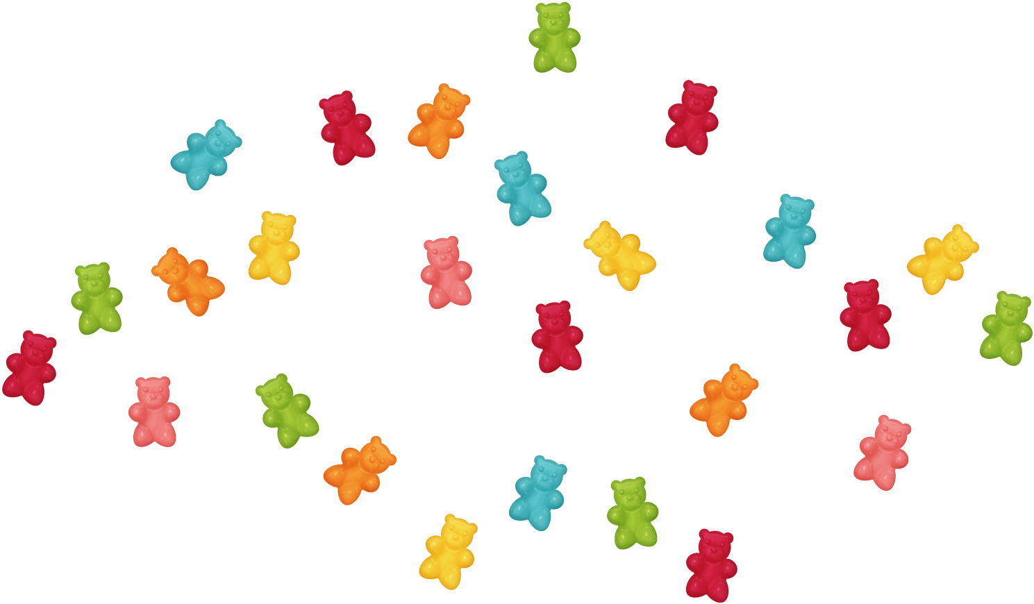 Gummy Bear Clip Art Image - Lluvia De Dulces Png (1489x870)
