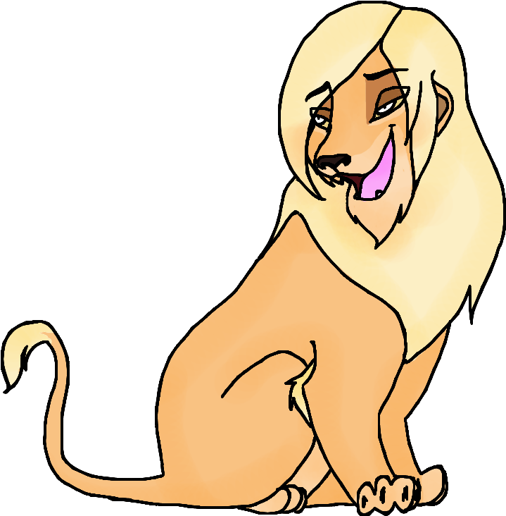 Lion For Sale Or Trade-closed By Ocrystal On Clipart - Draw Cartoon Lion Female (781x789)