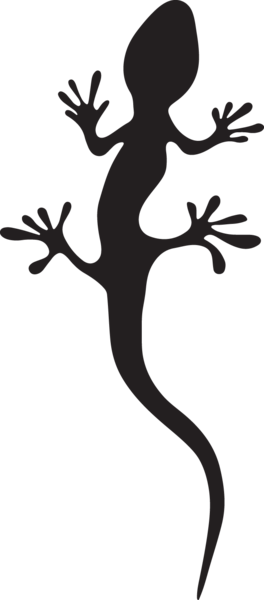 474ra - Lizard Silhouette (264x600)