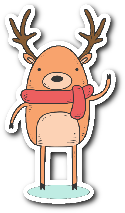 Cute Animals In Winter Clothes - Winter Clothing (1064x1064)