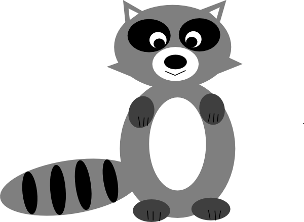 Racoon Clipart Transparent - Clip Art (600x440)