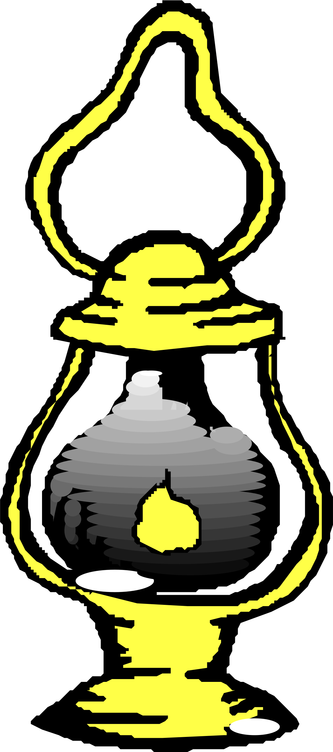 Free Vector Kerosene Lamp Clip Art - Old Lamp Clip Art (1062x2392)
